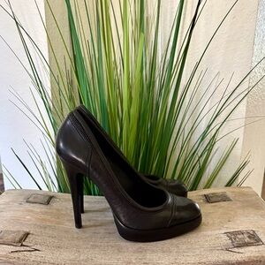 Tory Burch Black Leather Heels